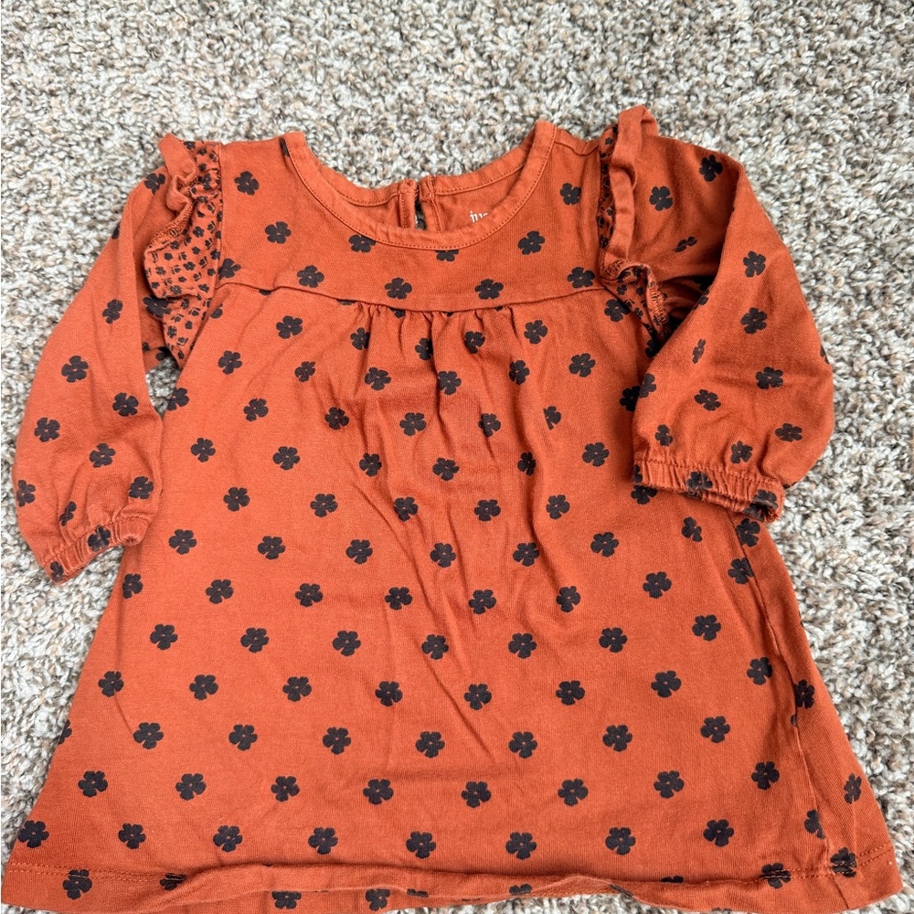 Carter's Rust Floral Kids Blouse